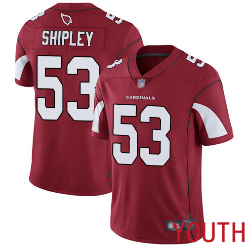 Arizona Cardinals Limited Red Youth A.Q. Shipley Home Jersey NFL Football 53 Vapor Untouchable